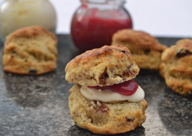 Earl Grey Scones With Raspberry Curd