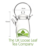 300ml Glass teapot with internal strainer - The UK Loose Leaf Tea Company Ltd