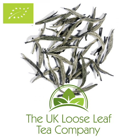 China White Yin Zhen Silver Needle Organic Tea - The UK Loose Leaf Tea Company Ltd