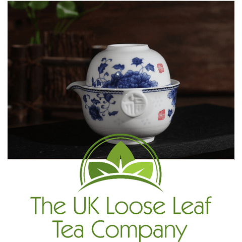 Gaiwan Blue Flower - The UK Loose Leaf Tea Company Ltd