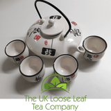 Gloss White Tea set ~ 4 Cup Teapot - The UK Loose Leaf Tea Company Ltd