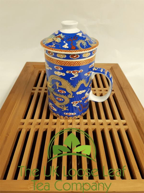 Ripple Tea Infuser Mug - Blue - The Fancy Frog Boutique