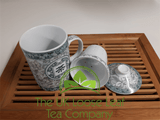 Jasmine Blossom Design Infuser Mug - The UK Loose Leaf Tea Company Ltd