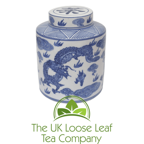 Dragon Round Tea Caddy - The UK Loose Leaf Tea Company Ltd